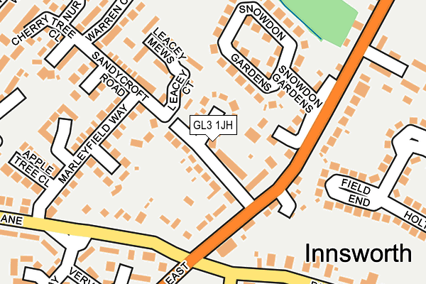 GL3 1JH map - OS OpenMap – Local (Ordnance Survey)