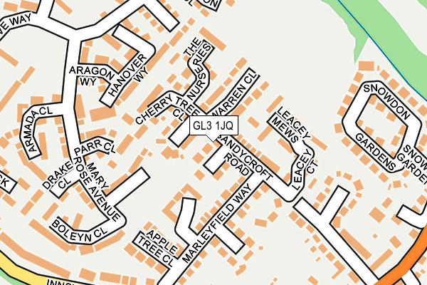 GL3 1JQ map - OS OpenMap – Local (Ordnance Survey)