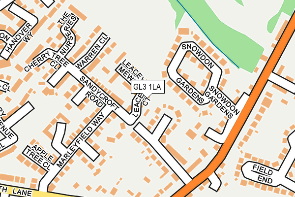 GL3 1LA map - OS OpenMap – Local (Ordnance Survey)