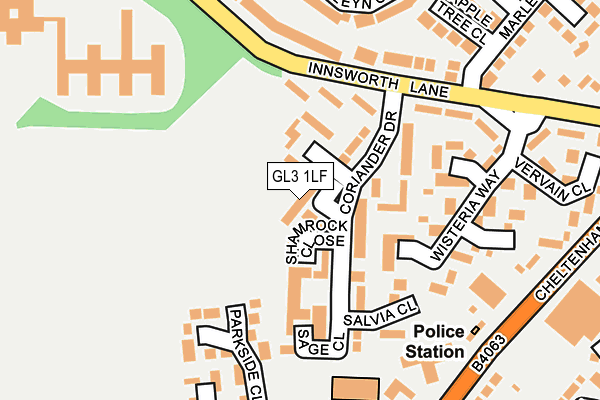GL3 1LF map - OS OpenMap – Local (Ordnance Survey)