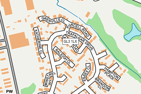 GL3 1LX map - OS OpenMap – Local (Ordnance Survey)