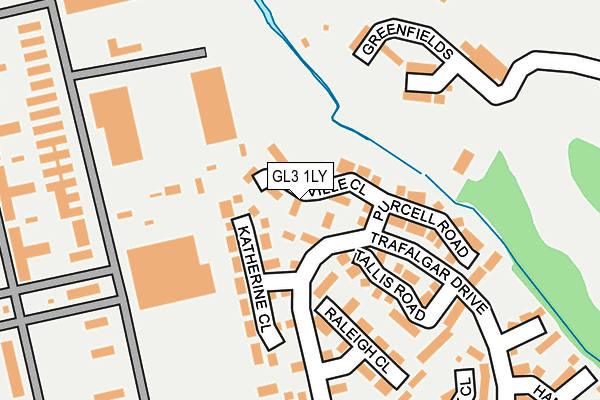 GL3 1LY map - OS OpenMap – Local (Ordnance Survey)