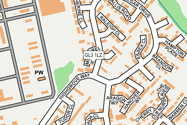 GL3 1LZ map - OS OpenMap – Local (Ordnance Survey)