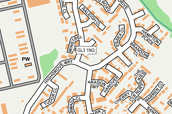 GL3 1NQ map - OS OpenMap – Local (Ordnance Survey)