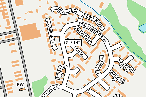 GL3 1NT map - OS OpenMap – Local (Ordnance Survey)