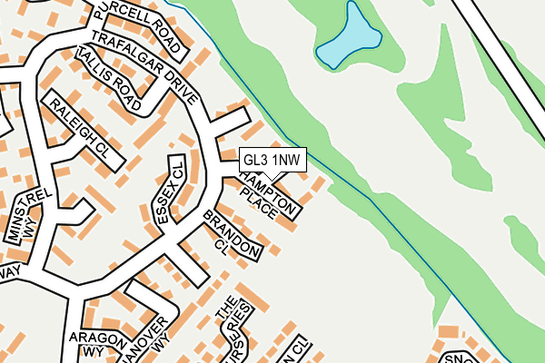GL3 1NW map - OS OpenMap – Local (Ordnance Survey)