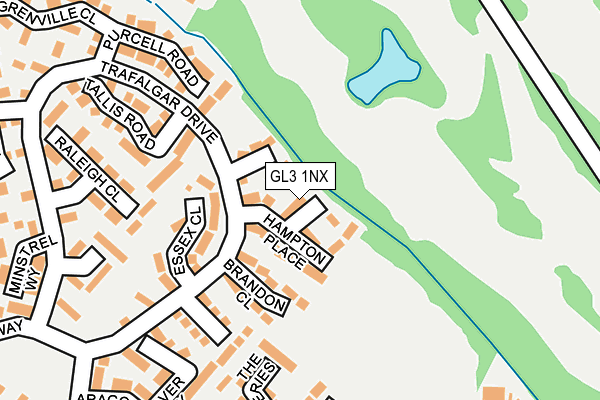GL3 1NX map - OS OpenMap – Local (Ordnance Survey)