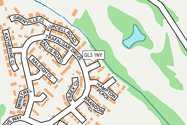 GL3 1NY map - OS OpenMap – Local (Ordnance Survey)