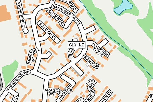 GL3 1NZ map - OS OpenMap – Local (Ordnance Survey)