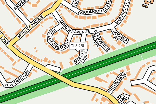 GL3 2BU map - OS OpenMap – Local (Ordnance Survey)