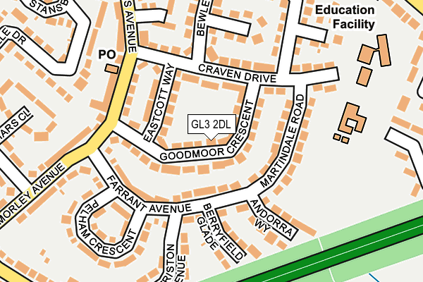 Map of DANIELLCOTTAGES LTD at local scale
