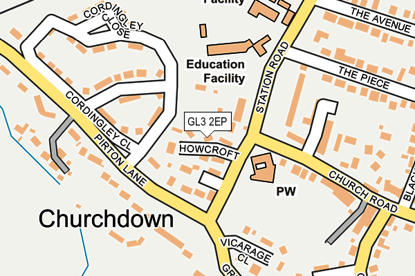 GL3 2EP map - OS OpenMap – Local (Ordnance Survey)