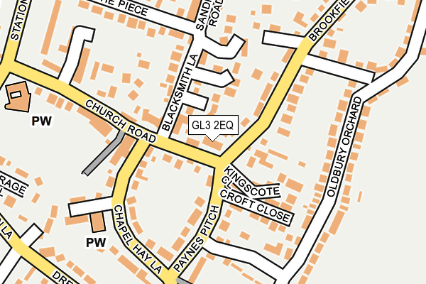 GL3 2EQ map - OS OpenMap – Local (Ordnance Survey)