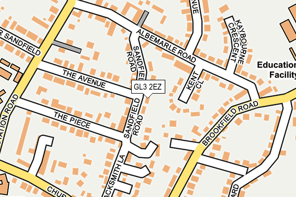 GL3 2EZ map - OS OpenMap – Local (Ordnance Survey)