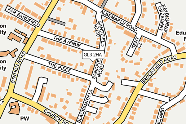 GL3 2HA map - OS OpenMap – Local (Ordnance Survey)