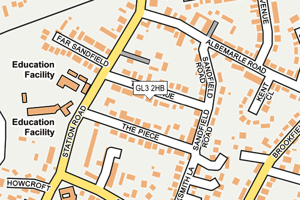 GL3 2HB map - OS OpenMap – Local (Ordnance Survey)