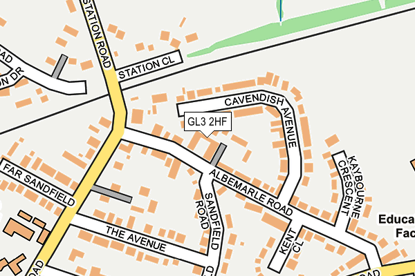 GL3 2HF map - OS OpenMap – Local (Ordnance Survey)