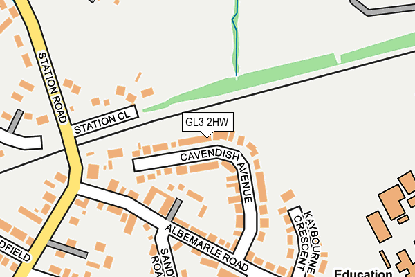 GL3 2HW map - OS OpenMap – Local (Ordnance Survey)