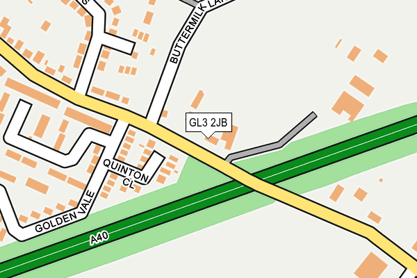 GL3 2JB map - OS OpenMap – Local (Ordnance Survey)