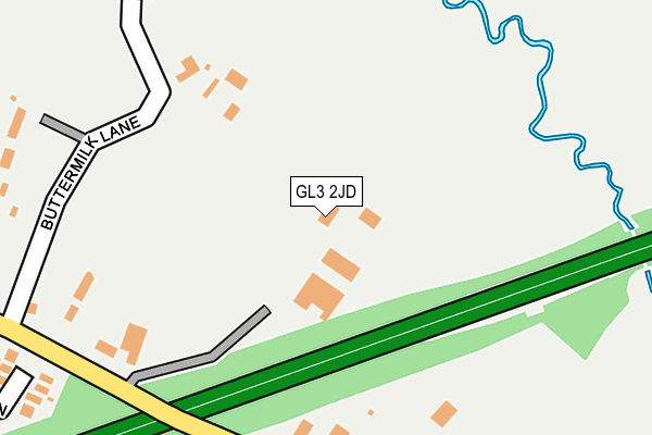 GL3 2JD map - OS OpenMap – Local (Ordnance Survey)