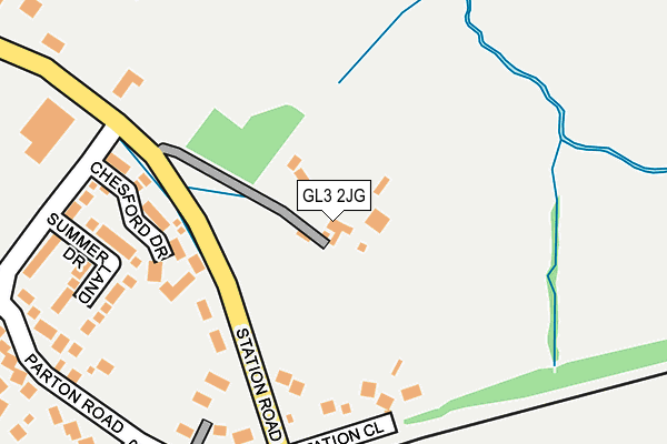 GL3 2JG map - OS OpenMap – Local (Ordnance Survey)