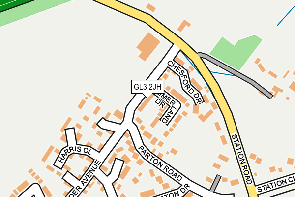 GL3 2JH map - OS OpenMap – Local (Ordnance Survey)