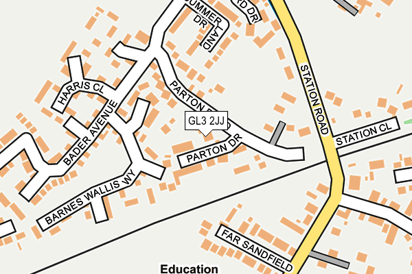 GL3 2JJ map - OS OpenMap – Local (Ordnance Survey)