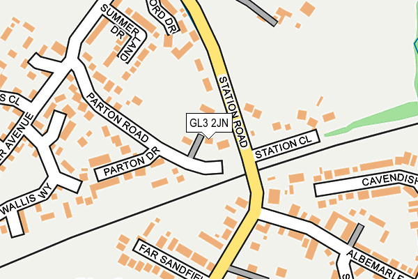 GL3 2JN map - OS OpenMap – Local (Ordnance Survey)