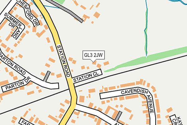 GL3 2JW map - OS OpenMap – Local (Ordnance Survey)