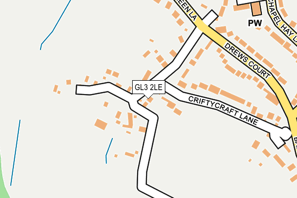 GL3 2LE map - OS OpenMap – Local (Ordnance Survey)