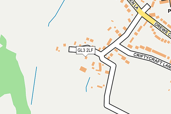 GL3 2LF map - OS OpenMap – Local (Ordnance Survey)