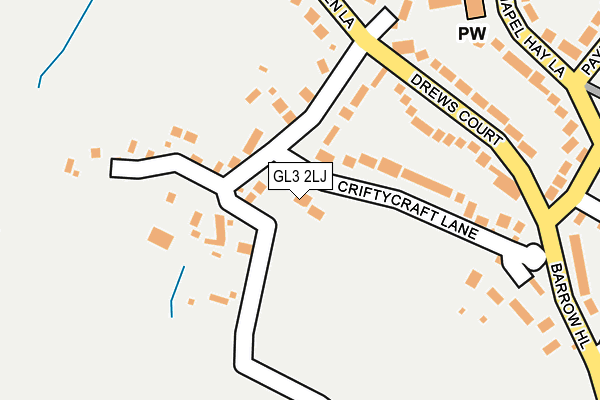 GL3 2LJ map - OS OpenMap – Local (Ordnance Survey)