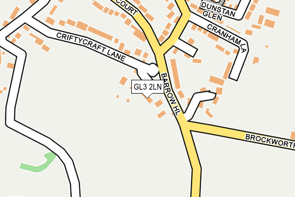 GL3 2LN map - OS OpenMap – Local (Ordnance Survey)