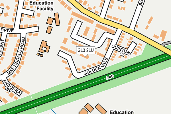 GL3 2LU map - OS OpenMap – Local (Ordnance Survey)