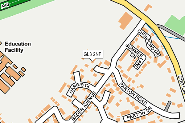 GL3 2NF map - OS OpenMap – Local (Ordnance Survey)