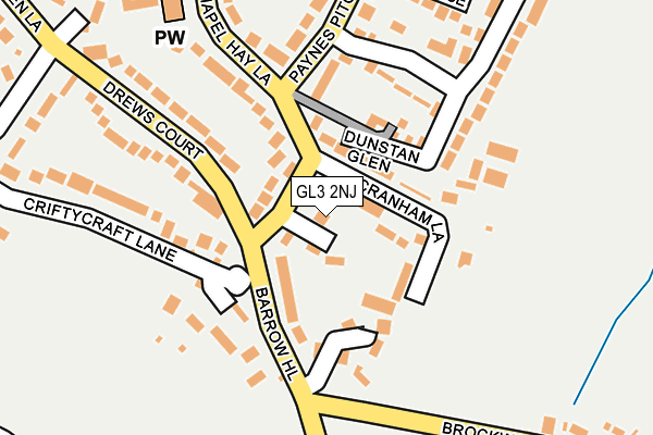 GL3 2NJ map - OS OpenMap – Local (Ordnance Survey)