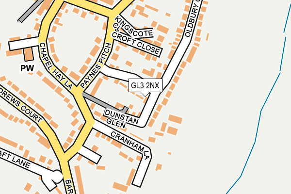 GL3 2NX map - OS OpenMap – Local (Ordnance Survey)