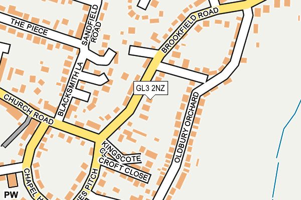 GL3 2NZ map - OS OpenMap – Local (Ordnance Survey)