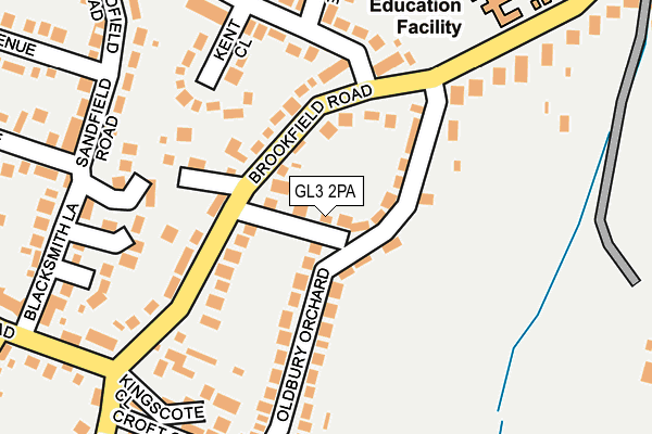 GL3 2PA map - OS OpenMap – Local (Ordnance Survey)