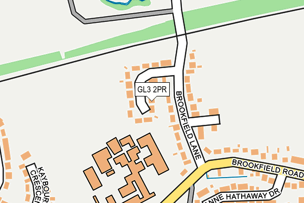 GL3 2PR map - OS OpenMap – Local (Ordnance Survey)