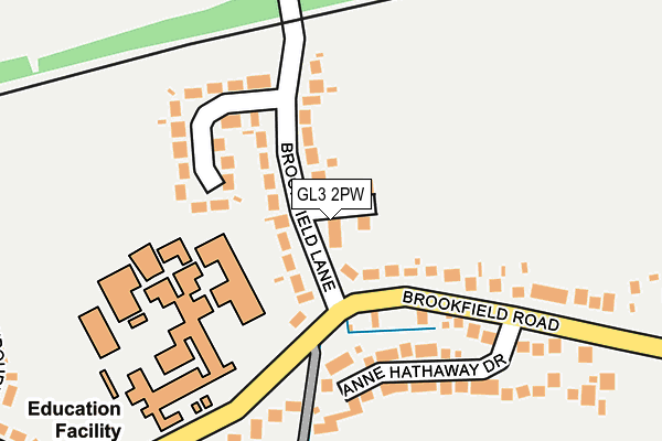 GL3 2PW map - OS OpenMap – Local (Ordnance Survey)