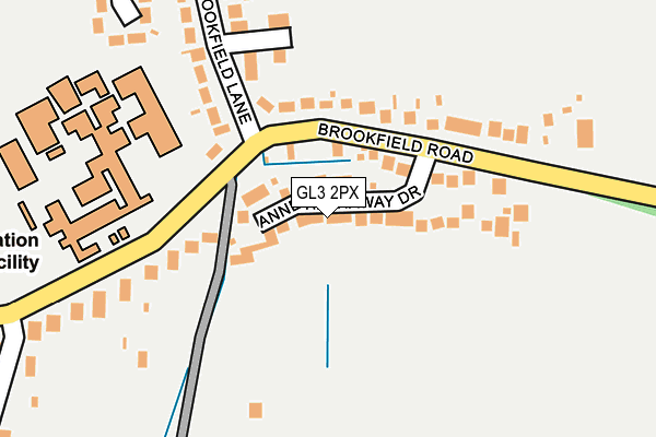 GL3 2PX map - OS OpenMap – Local (Ordnance Survey)