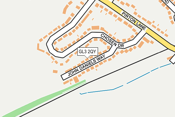 GL3 2QY map - OS OpenMap – Local (Ordnance Survey)