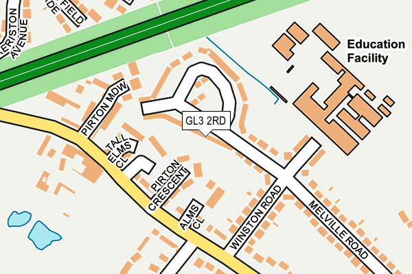 GL3 2RD map - OS OpenMap – Local (Ordnance Survey)