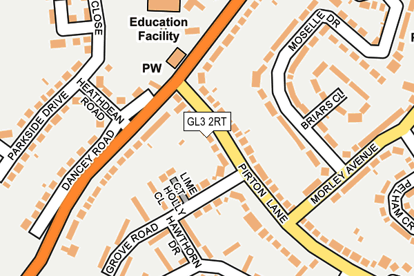 GL3 2RT map - OS OpenMap – Local (Ordnance Survey)