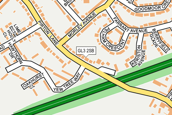 GL3 2SB map - OS OpenMap – Local (Ordnance Survey)