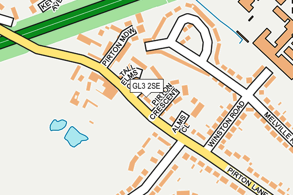 GL3 2SE map - OS OpenMap – Local (Ordnance Survey)