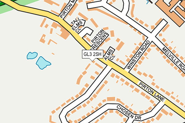 GL3 2SH map - OS OpenMap – Local (Ordnance Survey)