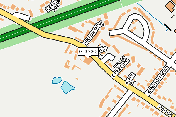 GL3 2SQ map - OS OpenMap – Local (Ordnance Survey)