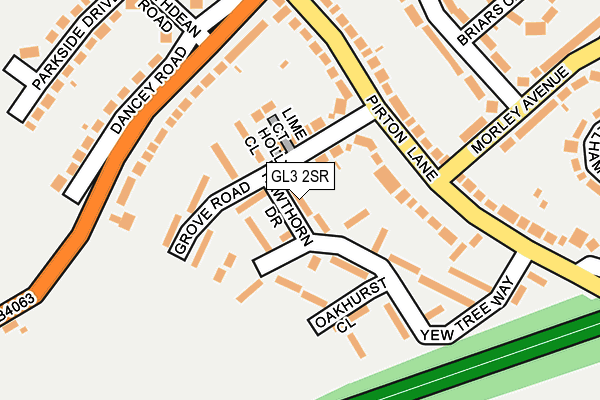 GL3 2SR map - OS OpenMap – Local (Ordnance Survey)
